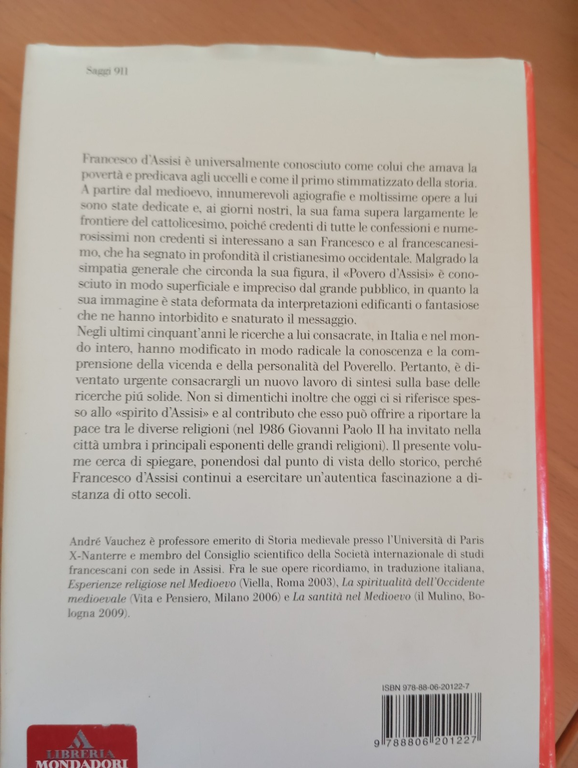Francesco D'Assisi, André Vauchez, Einaudi, 2010
