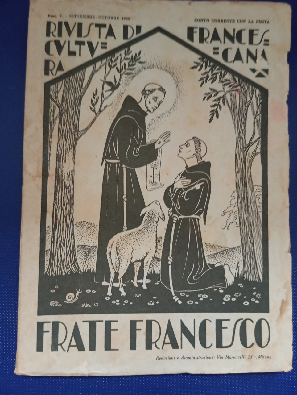 Frate Francesco, Rivista di cultura francescana, V, settembre - ottobre …