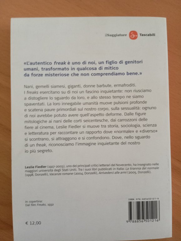 Freaks. Miti e immagini dell'io segreto, Leslide Fiedler,