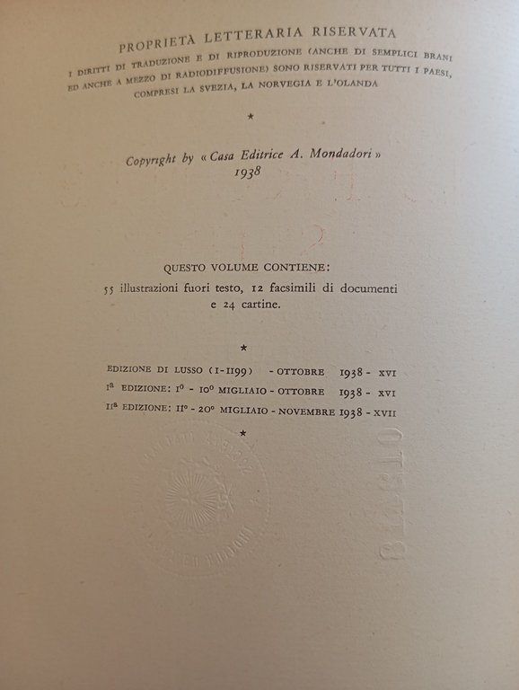 Fronte sud, Rodolfo Graziani, Mondadori, 1938
