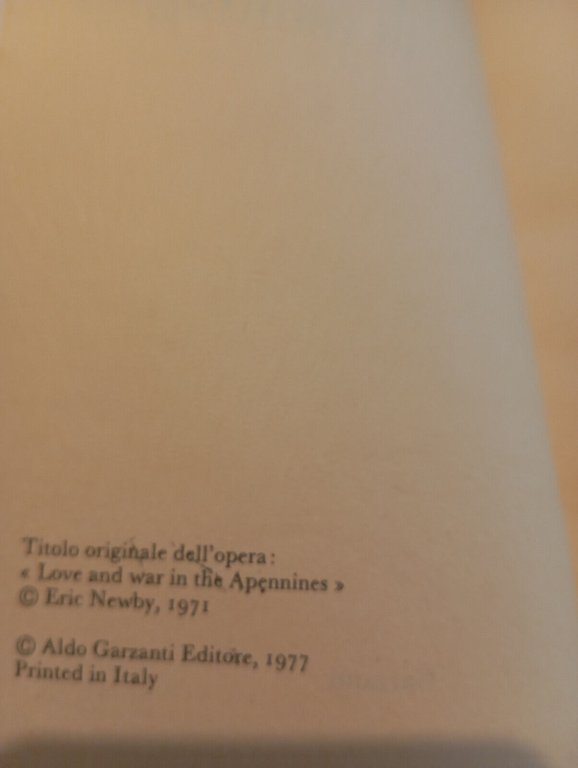 Fuga in montagna, Eric Newby, Garzanti, 1977