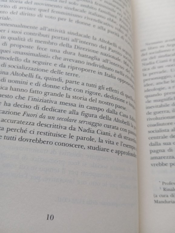 Fuori da un secolare servaggio. Vita di Argentina Altobelli, Nadia …
