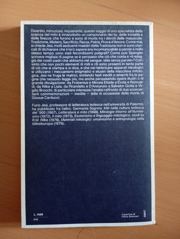 Furio Jesi, Cultura di destra, Garzanti, 1979, prima edizione | Immagine Gallery 4