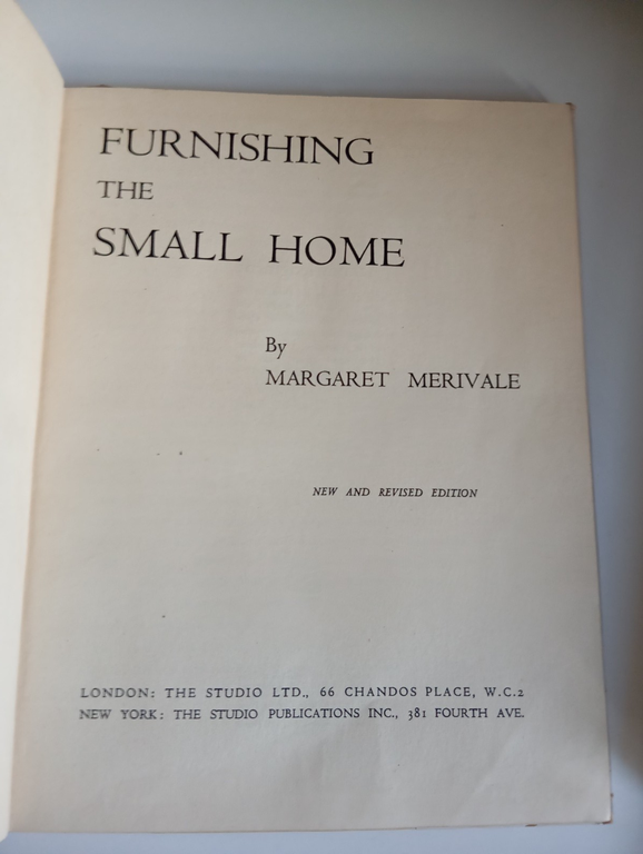 Furnishing the small home, Margaret Merivale, 1946