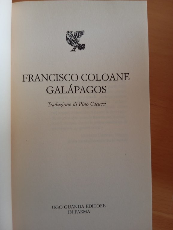Galàpagos, Francisco Coloane, Guanda, 2005 | Immagine Gallery 5