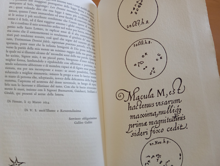 Galileo Galilei, Lettere copernicane, Unaluna 1999, edizione bibliofila | Immagine Gallery 17