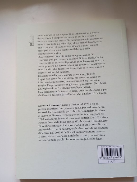 Gammatica in tasca per scrivere parlare leggere digitare Lorenza Alessandri …