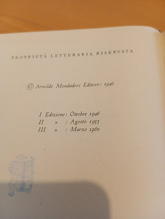 Garlo Goldoni, opere volume VII settimo 7, Con cofanetto, Mondadori …