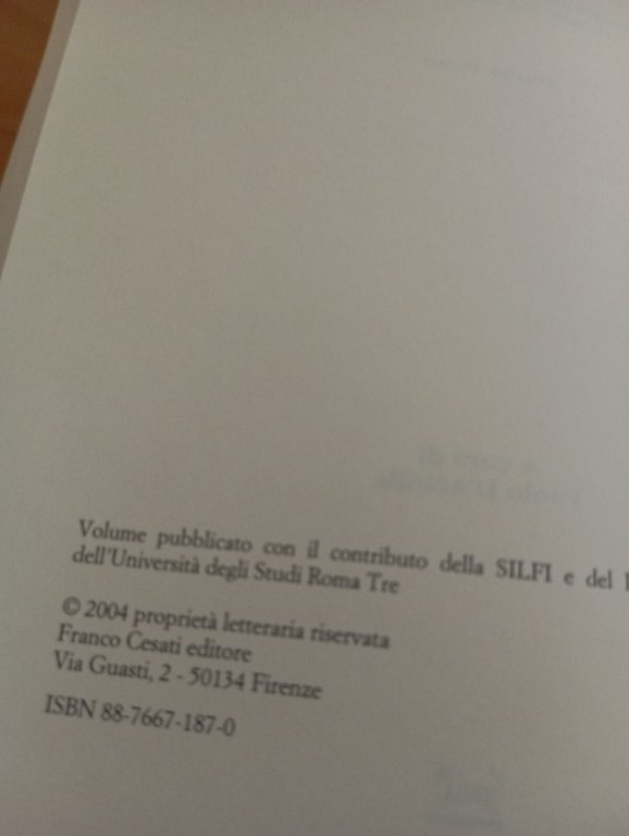 Generi, architetture e forme testuali, 2 volumi, convegno SILFI, 2004 …
