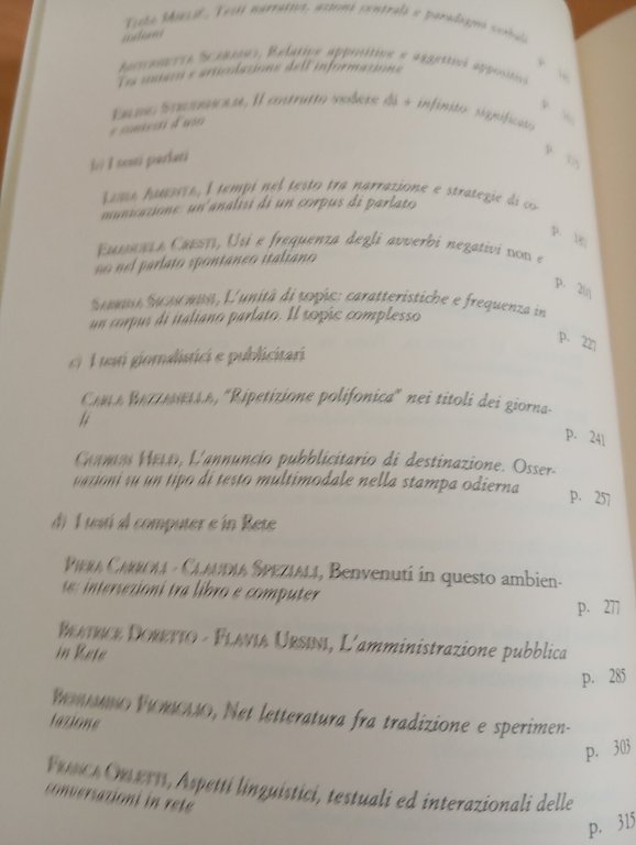 Generi, architetture e forme testuali, 2 volumi, convegno SILFI, 2004 …