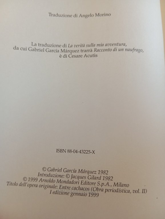 Gente di Bogotà 1954-1955, Gabriel Garcìa Màrquez, Mondadori, 1999, 1° … | Immagine Gallery 8