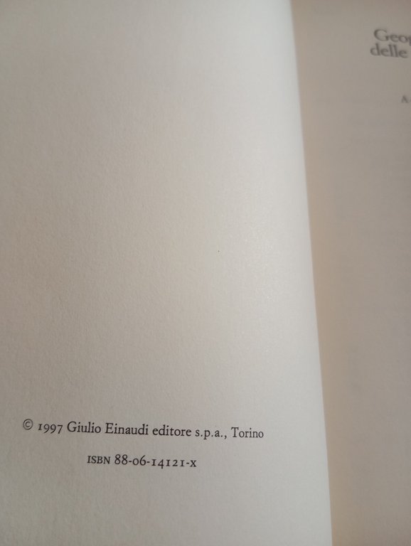 Geografia politica delle Regioni italiane, Pasquale Coppola, Einaudi, 1997