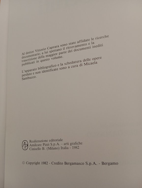 Giacomo Ceruti, Mina Gregori, Credito Bergamasco, 1982 | Immagine Gallery 8