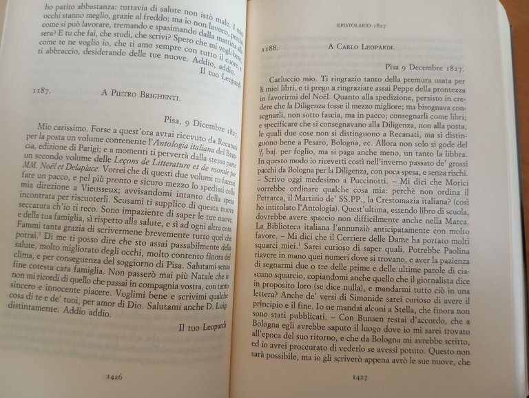 Giacomo Leopardi, Epistolario due volumi Brioschi Landi Bollati Boringhieri 1998 | Immagine Gallery 15