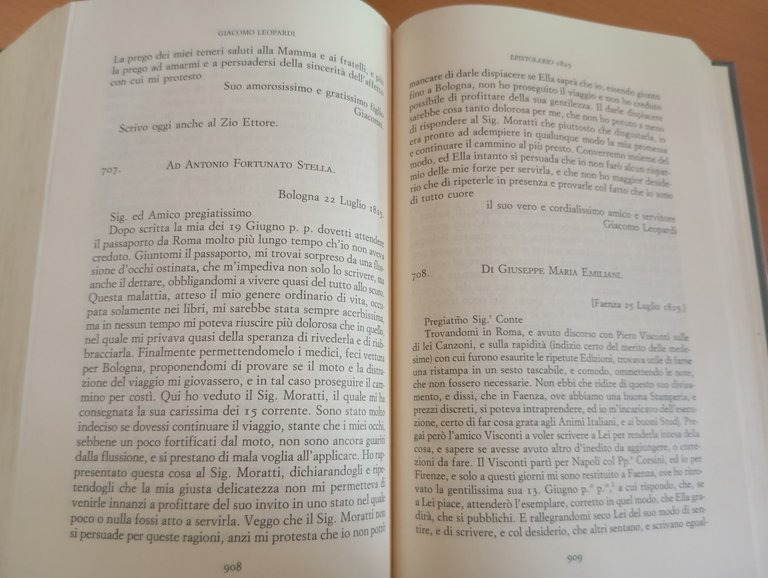 Giacomo Leopardi, Epistolario due volumi Brioschi Landi Bollati Boringhieri 1998 | Immagine Gallery 9