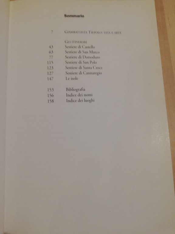 Giambattista Tiepolo. Itinerari veneziani, 1996