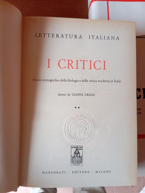Gianni Grana, I critici, Marzorati 1973, opera completa 5 volumi | Immagine Gallery 10