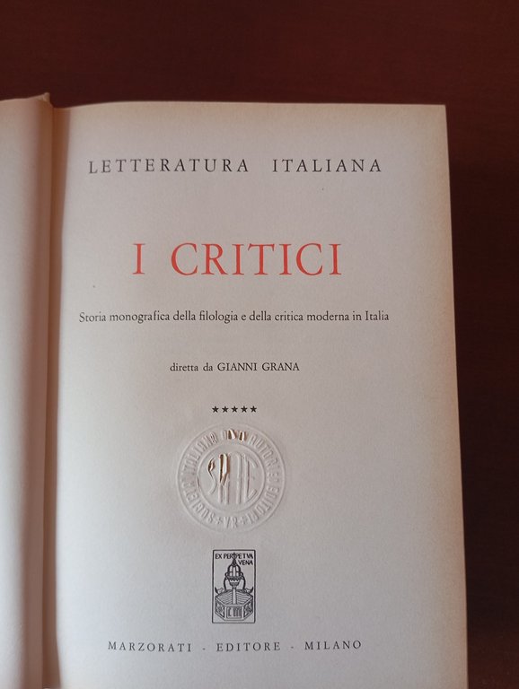 Gianni Grana, I critici, Marzorati 1973, opera completa 5 volumi | Immagine Gallery 12