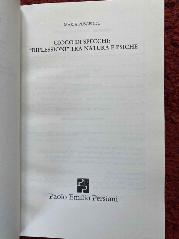 Gioco di specchi, Maria Pusceddu, Paolo emilio Persiani, 2006