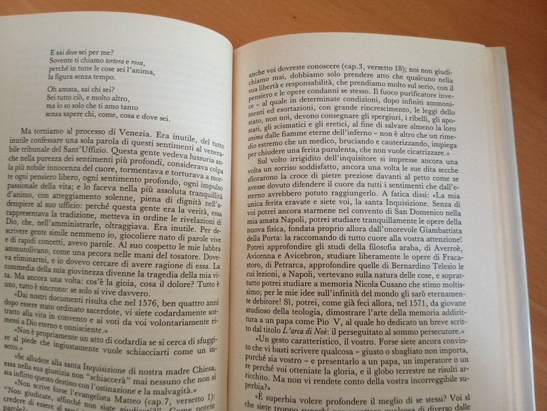 Giordano Bruno lo specchio dell'infinito, Eugen Drewermann, Rizzoli, 1994
