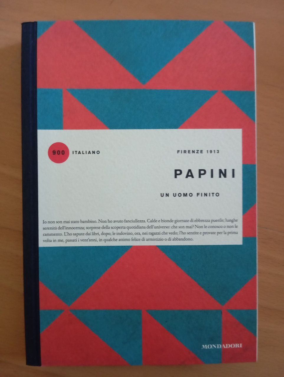 Giovanni Papini, Un uomo finito, Mondadori, collana 900 italiano, 2014 | Immagine principale