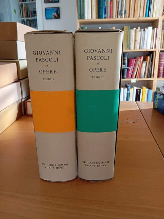 Giovanni Pascoli, Opere, 2 tomi, Ricciardi 1980-81, Perugi, con custodie | Immagine Gallery 3