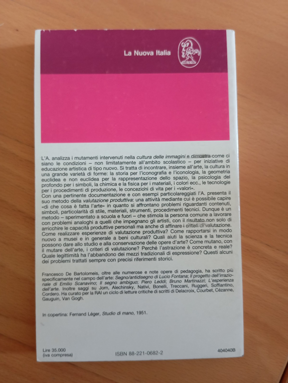 Girare intorno all'arte, Francesco De Bartolomeis, La nuova Italia, 1990