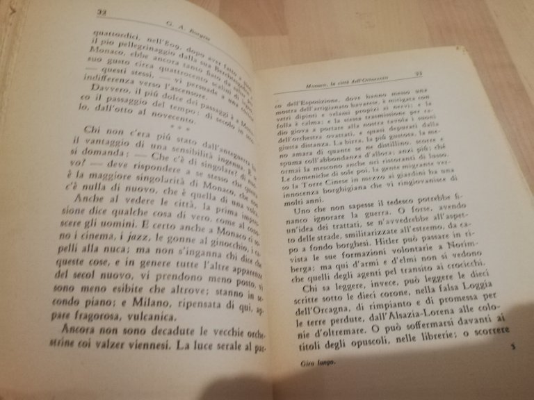 Giro lungo per la primavera, G. A. Borghese, 1930, Bompiani