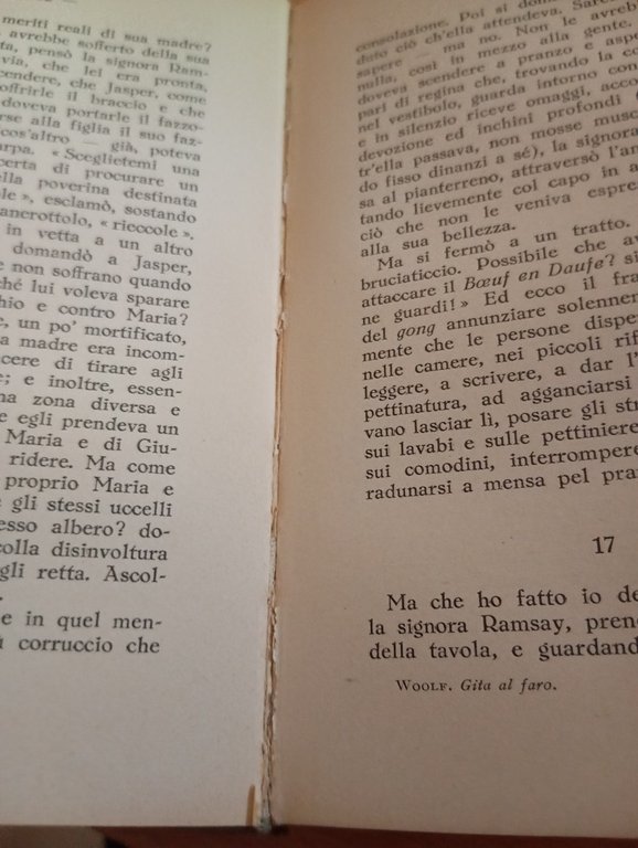 Gita al faro, Virginia Woolf, Fratelli Treves, 1934, prima edizione