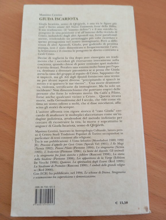 Giuda Iscariota, Massimo Centini, ECIG, 2002