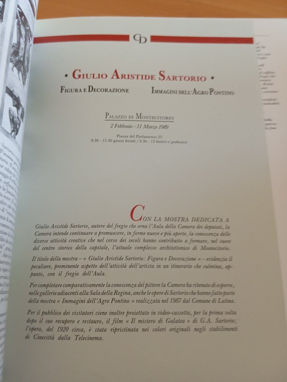 Giulio Aristide Sartorio Figura e decorazione, F. M. Ricci, Camera …