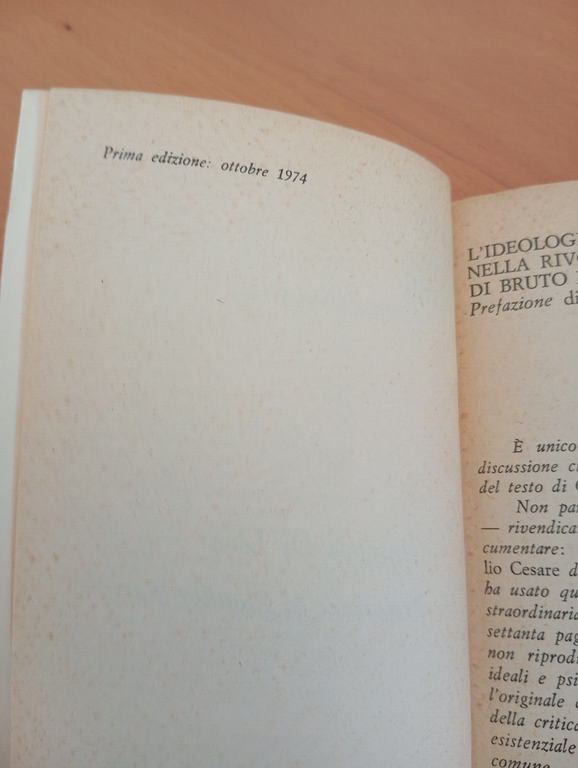 Giulio Cesare, Giuseppe Di Leva, Marsilio, 1974