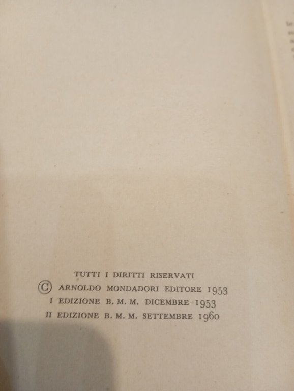 Giulio Cesare, William Shakespeare, BMM Mondadori, 1960