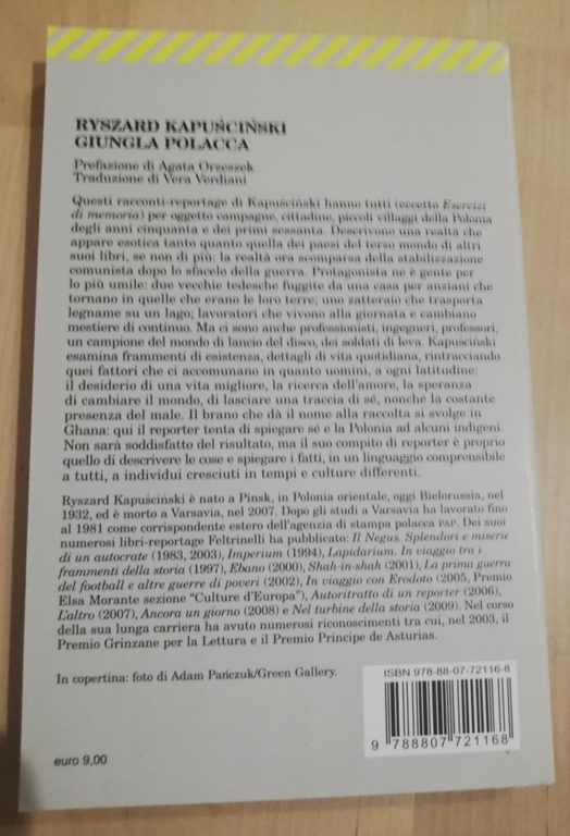 Giungla polacca, Ryszard Kapuściński, 2009, Universale Economica Feltrinelli