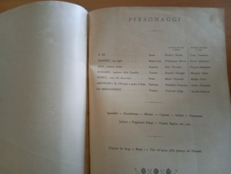 Giuseppe Verdi, Aida, spartito canto e pianoforte, rllegato, Ricordi, 1912? | Immagine Gallery 7