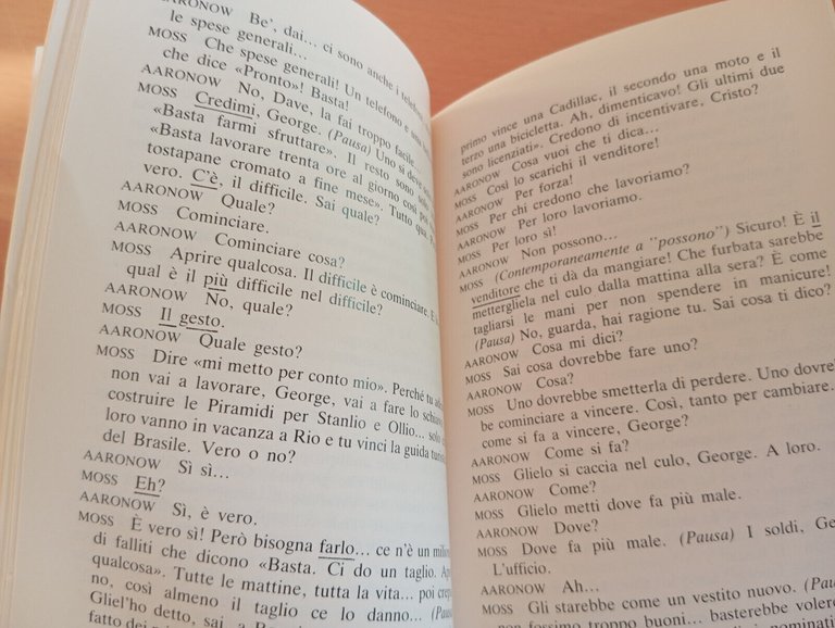 Glengarry Glen Ross, David Mamet, Teatro di Genova, 1985, raro, …