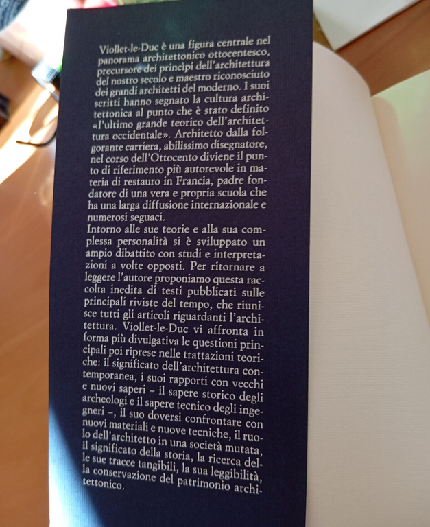 Gli architetti e la Storia, Eugène Viollet-Le-Duc, Bollati Boringhieri, 1996