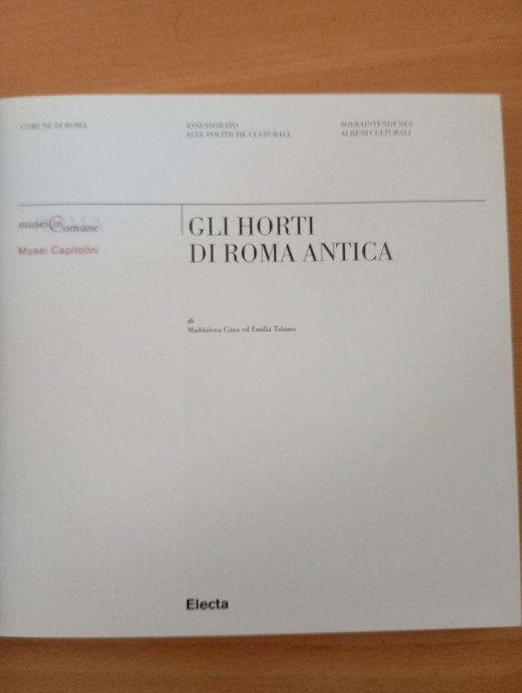 Gli horti di Roma antica, Cima - Talamo, Electa, 2008 | Immagine Gallery 5