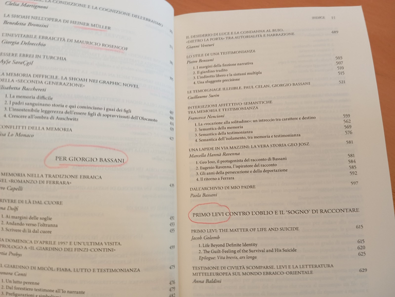 Gli intelletttuali/scrittori ebrei e il dovere della testimonianza A. Dolfi …