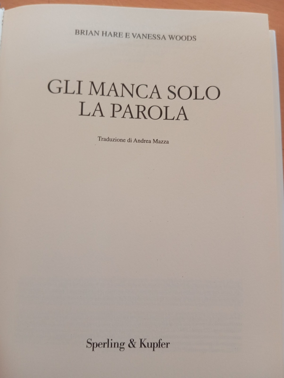 Gli manca solo la parola B. Hare V. Woods Sperling …