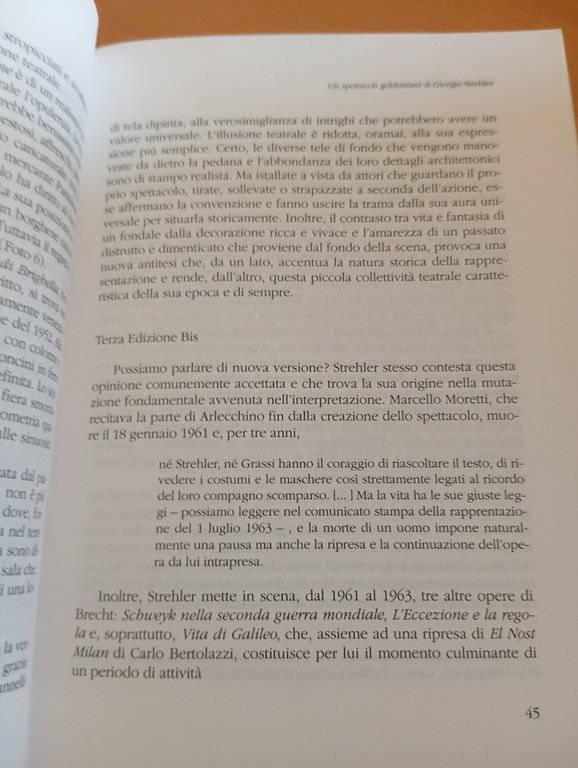 Gli spettacoli goldoniani di Giorgio Strehler, C. D. Dell'Agnola, Bulzoni, …