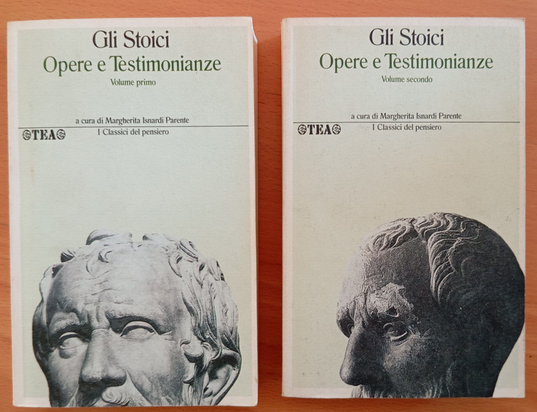 Gli stoici. Opere e testimonianze, due volumi, M. Isnardi Parente, …