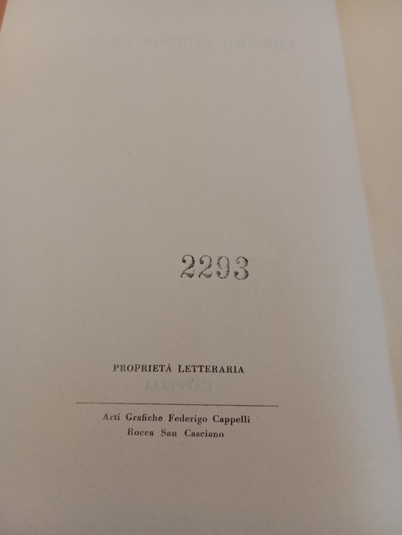 Gordon Craig, Ferruccio Marotti, Cappelli, 1961