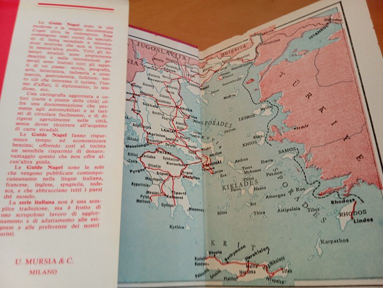 Grecia, Leguide Nagel, con sovracoperta, Mursia, 1968