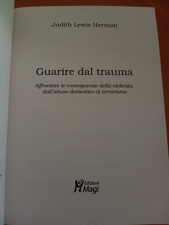 Guarire dal trauma, Judith Lewis Herman, Edizioni Magi, 2005