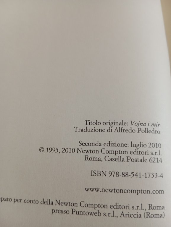 Guerra e pace, Leone Tolstoj, Newton Compton, 2010