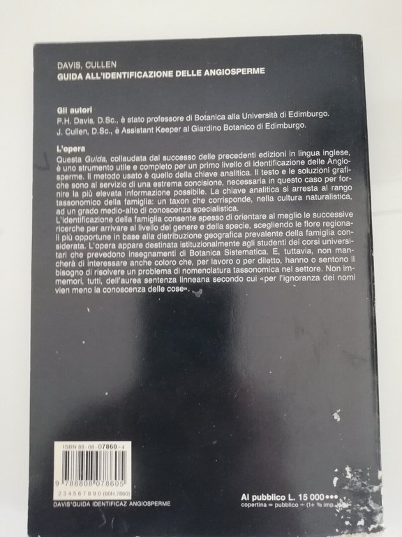 Guida all'identificazione delle angiosperme, P. H. Davis, J. Cullen, 1991, …