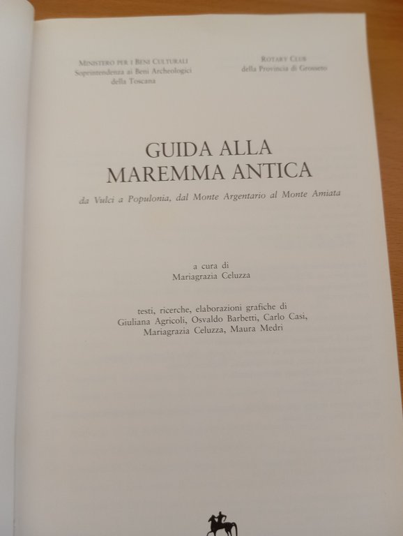 Guida alla Maremma antica, Mariagrazia Celuzza, nuova immagine editrice, 1994 | Immagine Gallery 10