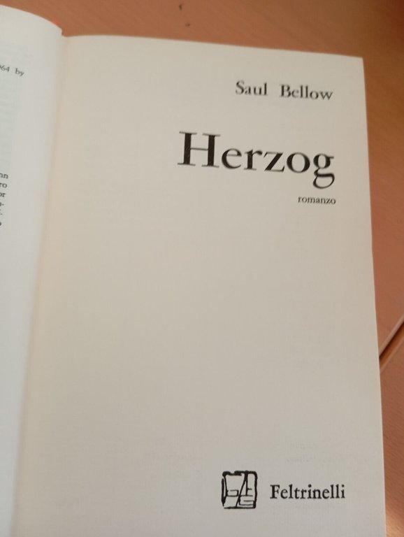 Herzog, Saul Bellow, Feltrinelli, 1976