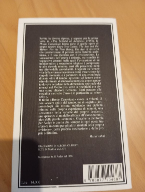 Horae Canonicae, W. H. Auden, SE, 2000 | Immagine Gallery 4
